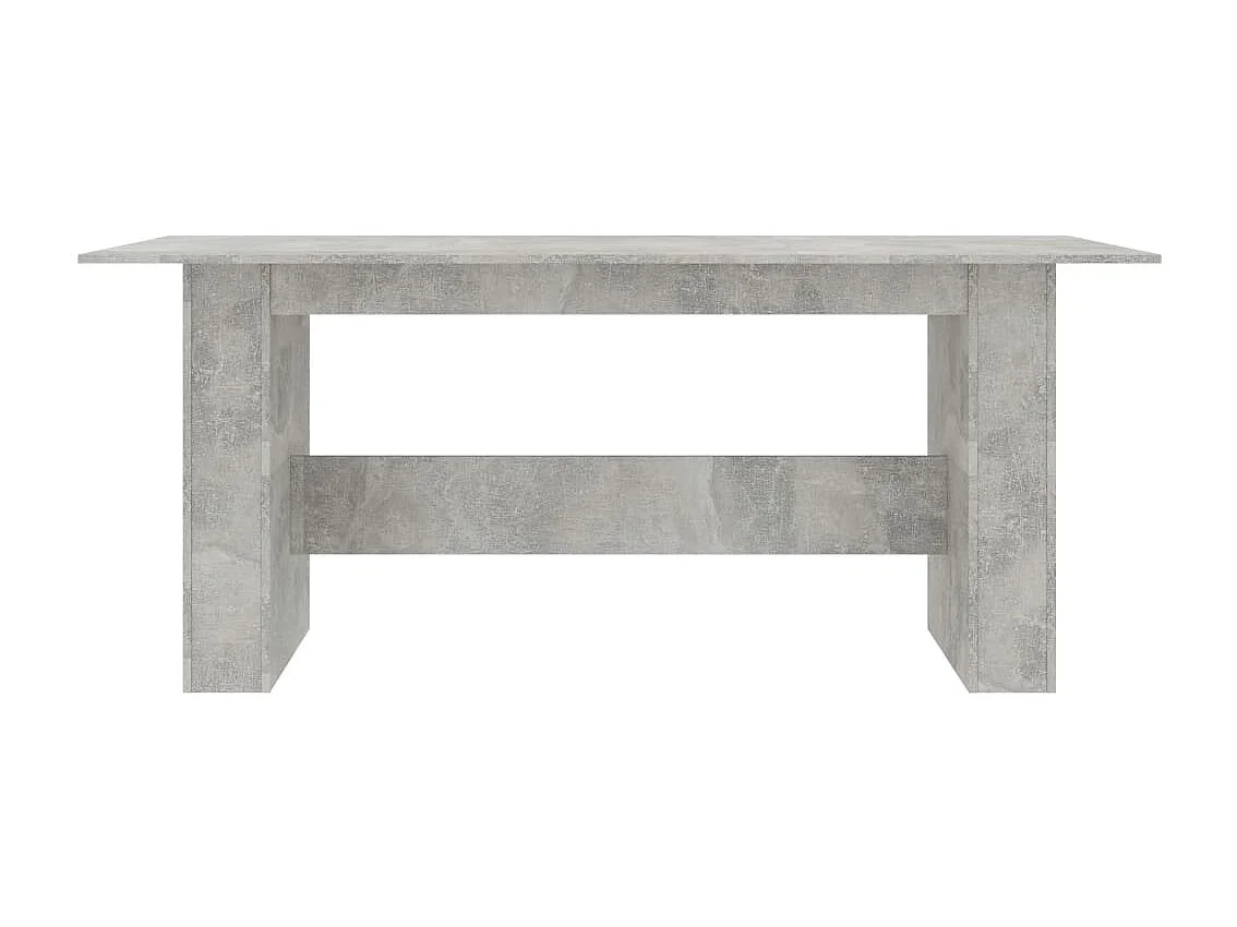 Table à manger Gris béton 180x90x76 cm Bois d’ingénierie