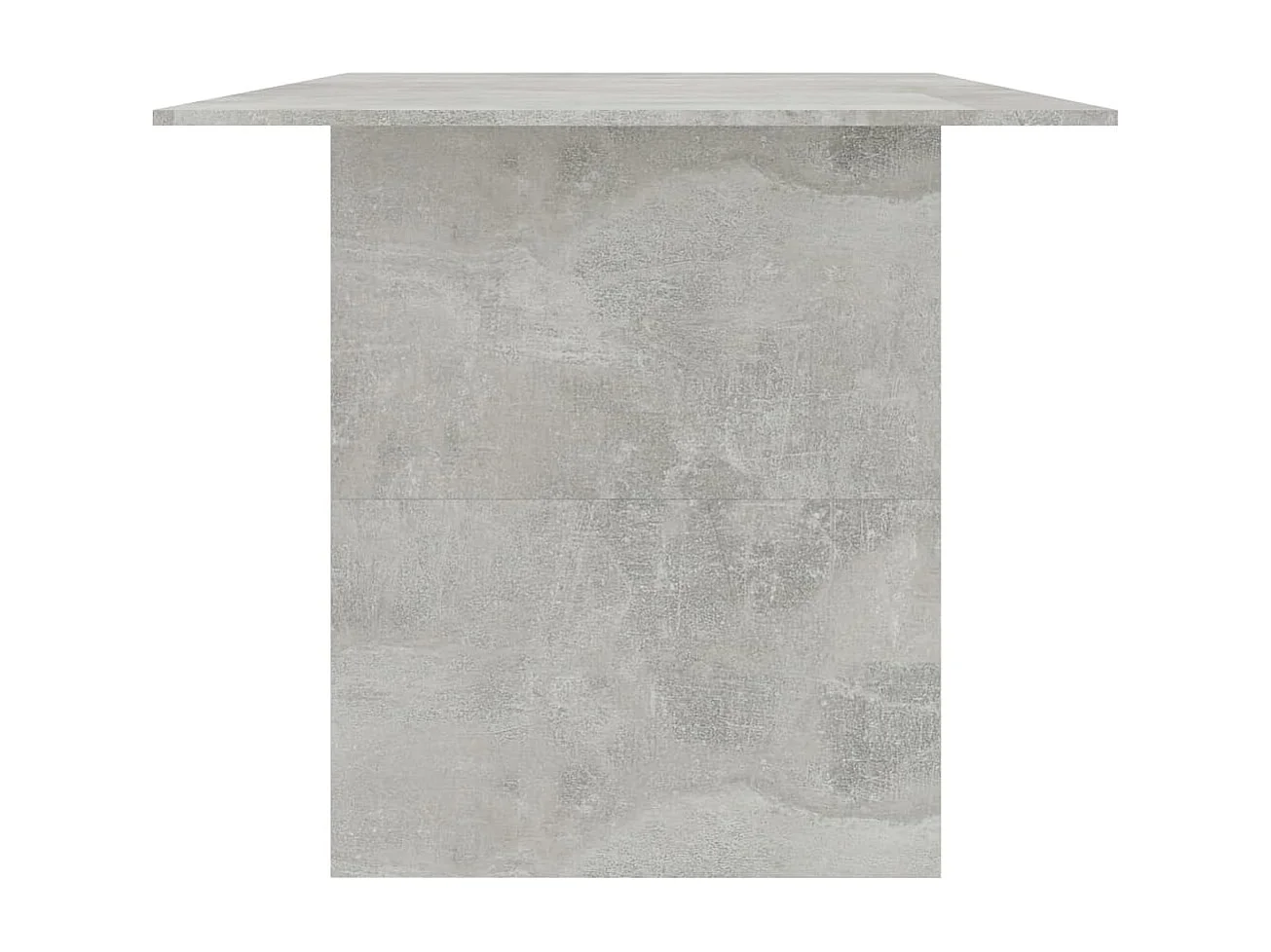 Table à manger Gris béton 180x90x76 cm Bois d’ingénierie