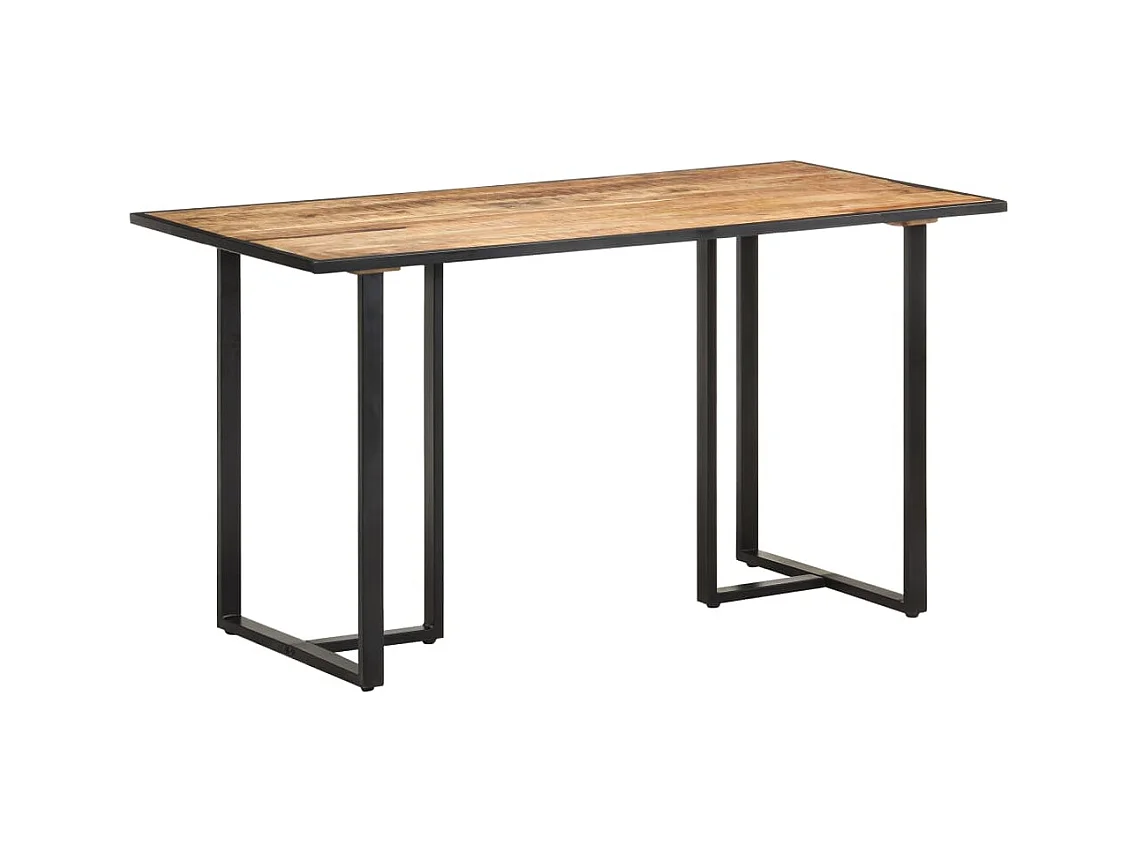Table de salle à manger 140 cm Bois de manguier brut