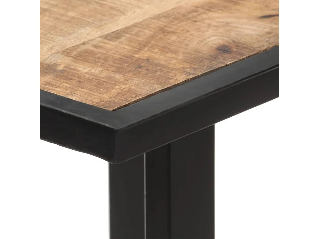 Table de salle à manger 140 cm Bois de manguier brut