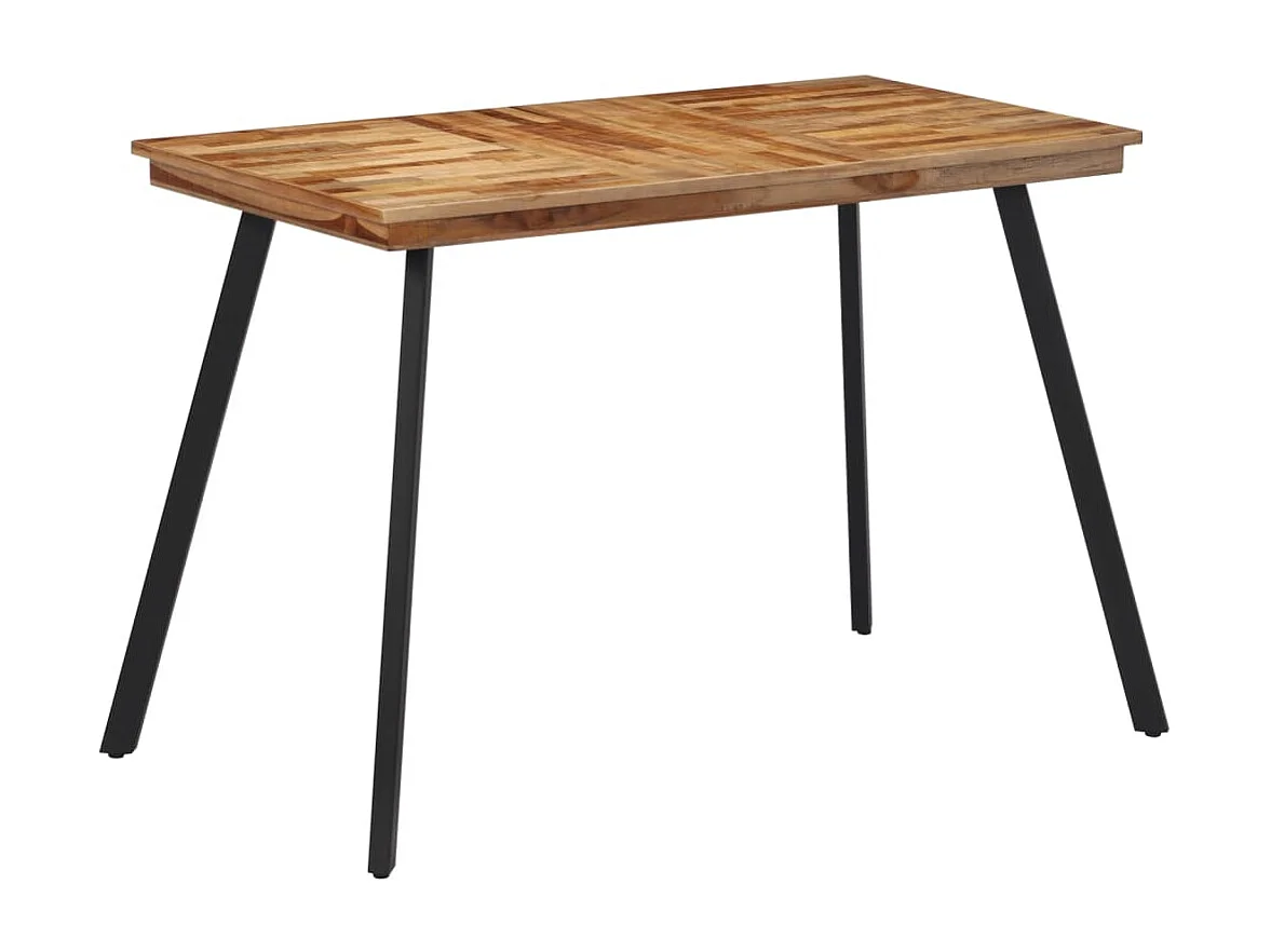 Table à manger 120x62x76 cm bois massif de teck