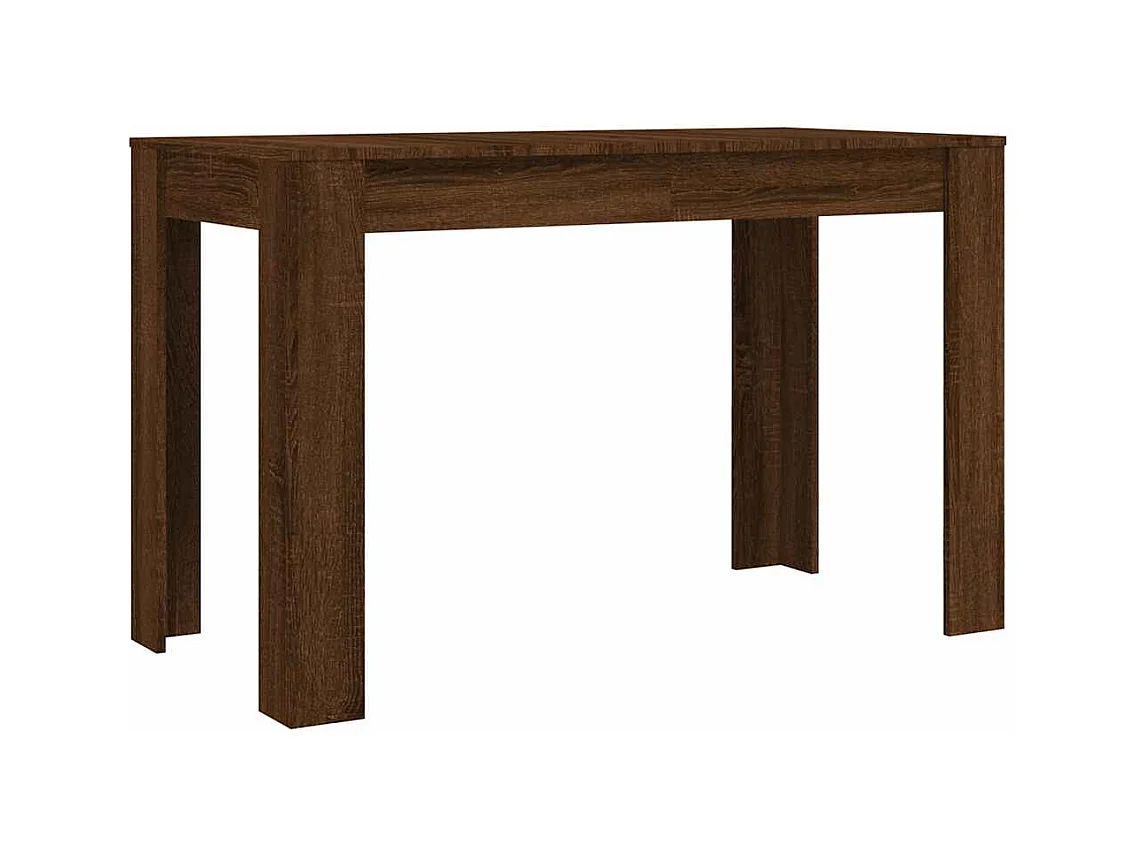 Table à dîner Chêne marron 120x60x76 cm bois d'ingénierie