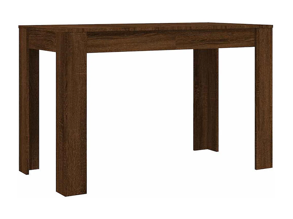 Table à dîner Chêne marron 120x60x76 cm bois d'ingénierie