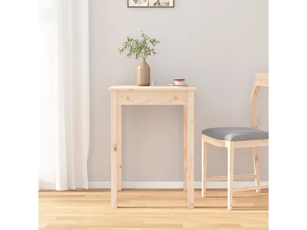 Table à manger 55x55x75 cm Bois massif de pin