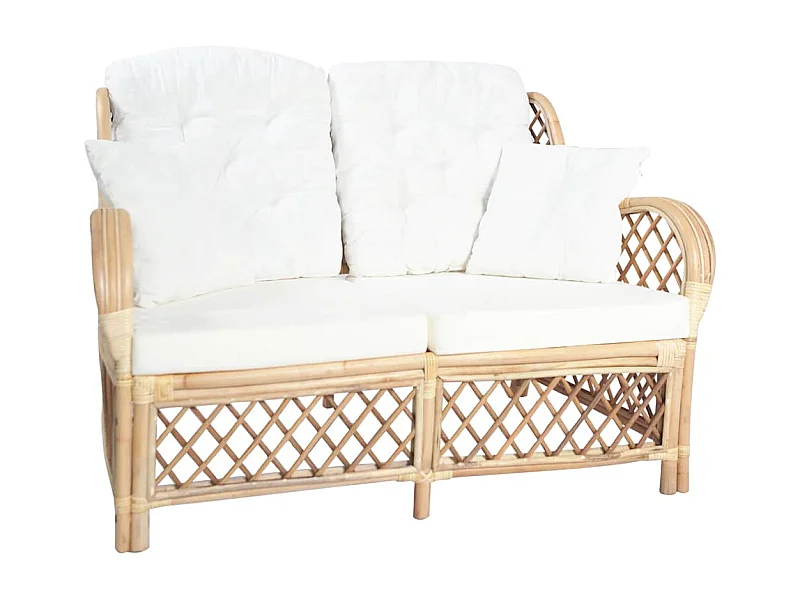 2-Sitzer-Sofa Rattan