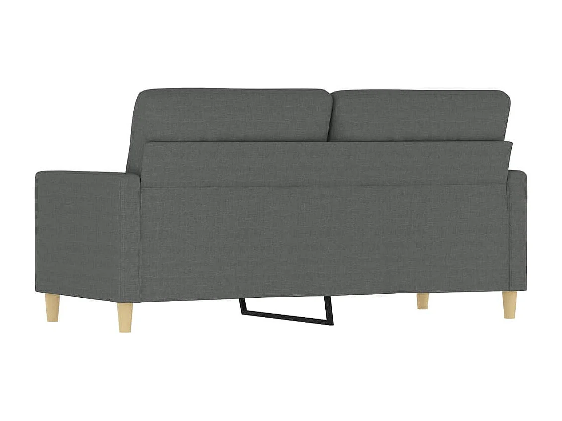 2-Sitzer-Sofa Dunkelgrau 140 cm Stoff