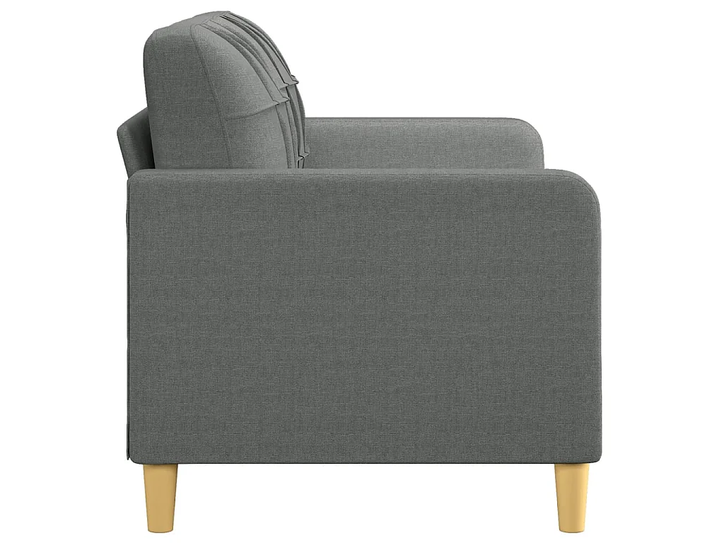 Kanapa 2-osobowa Szara 140 cm Tkanina Nowoczesna i Wygodna