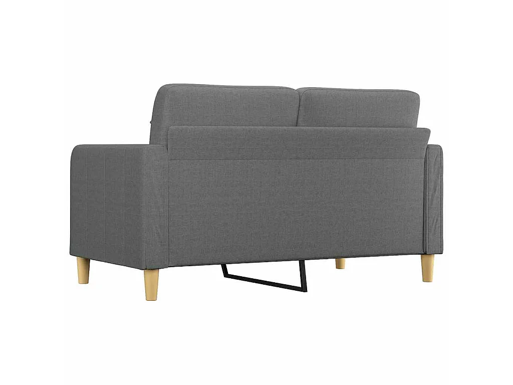 Canapé 2 places en tissu gris foncé