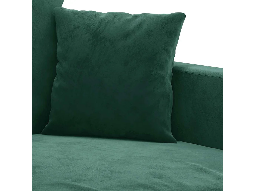 Divano a 2 Posti Verde Scuro 140 cm in Velluto