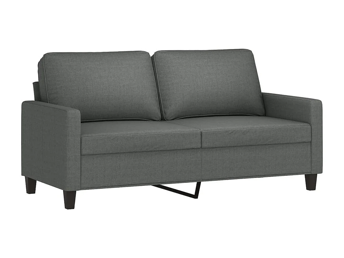 2-Sitzer-Sofa Dunkelgrau 140 cm Stoff