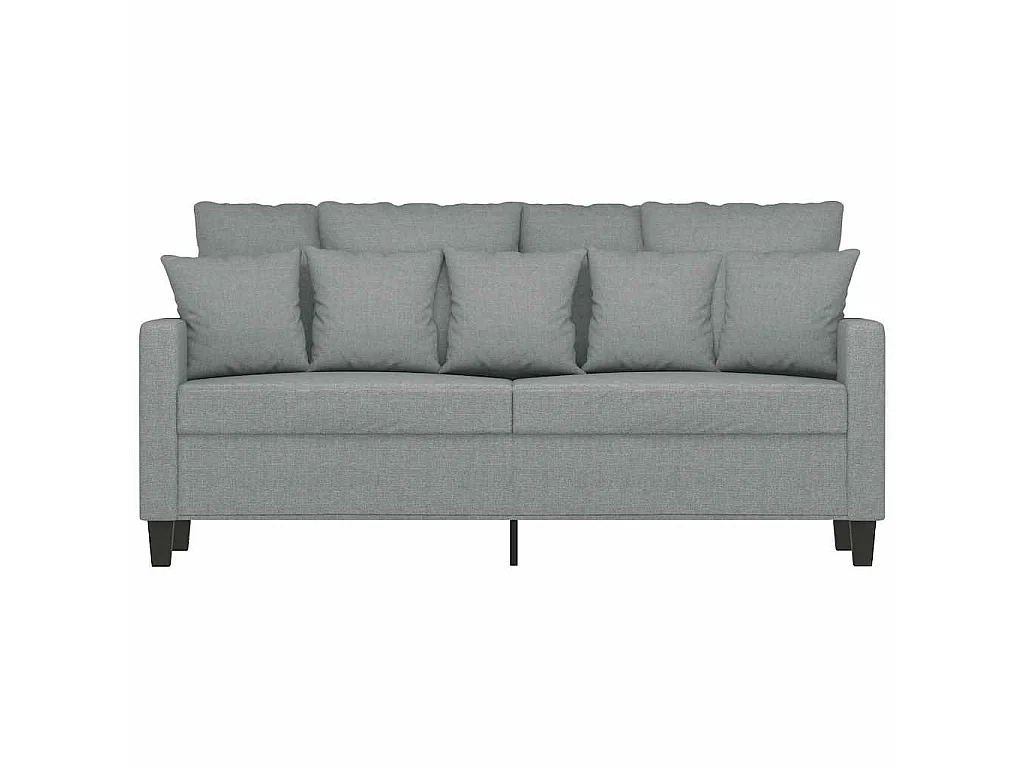Canapé 2 places en tissu gris clair