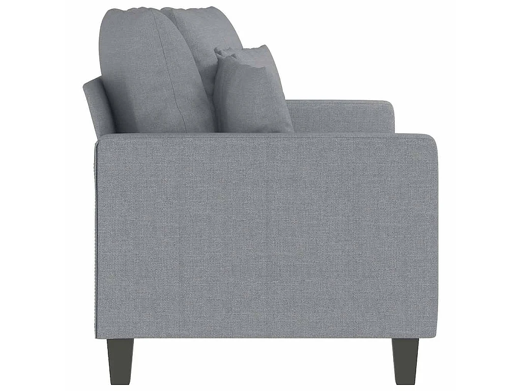 Canapé 2 places en tissu gris clair