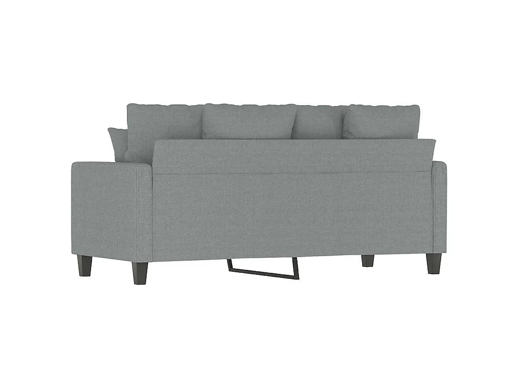 Canapé 2 places en tissu gris clair