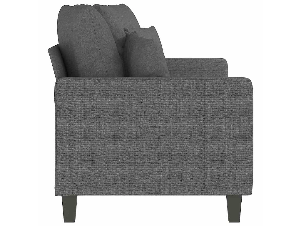 Canapé 2 places en tissu gris anthracite