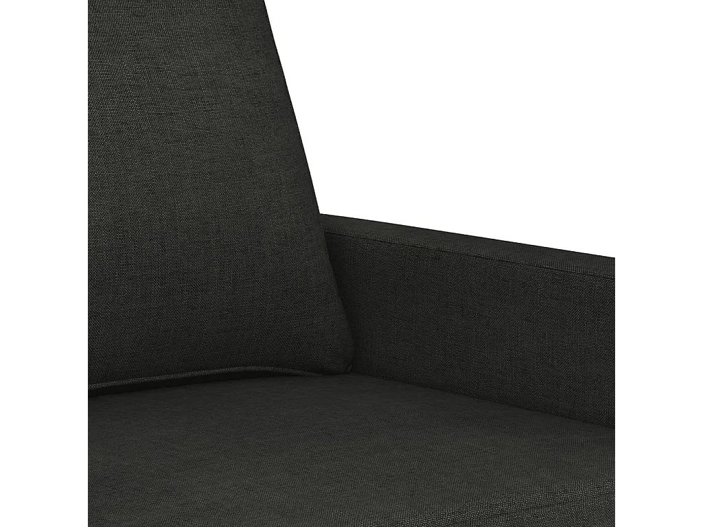 Tweezitsbank 140 cm stof zwart