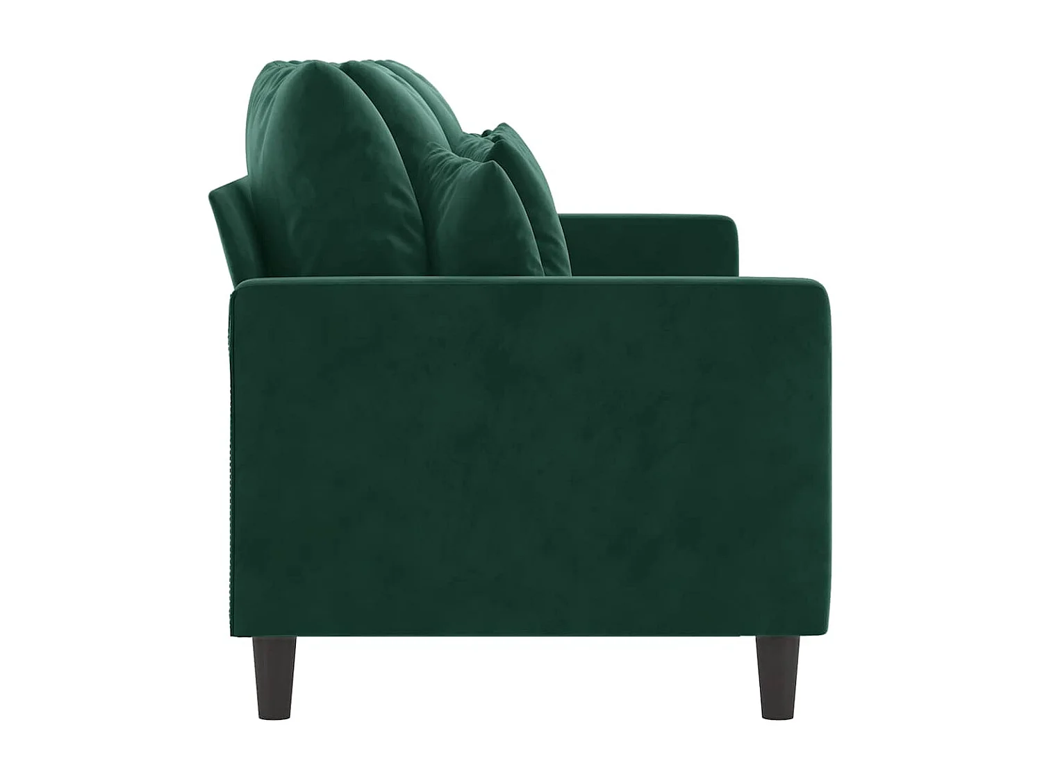 Driezitsbank 180 cm fluweel donkergroen