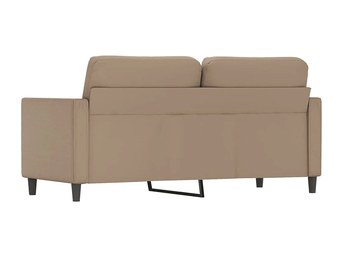 Divano a 2 Posti Cappuccino 140 cm in Similpelle