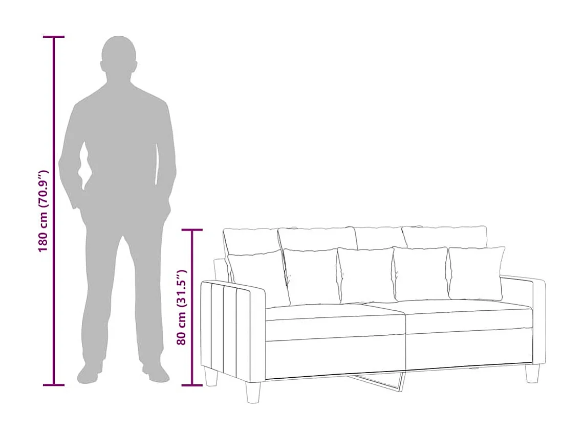 Sofa dwuosobowa Czarna 140 cm Tkanina Nowoczesna i Wygodna