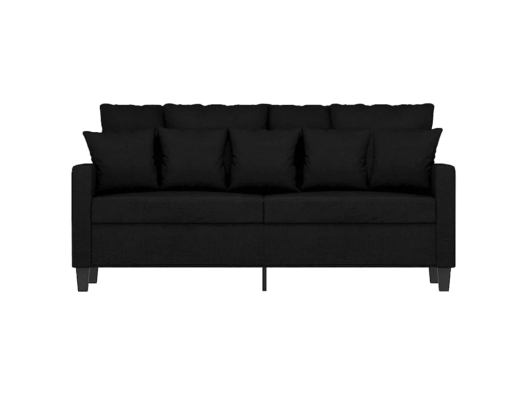 Tweezitsbank 140 cm stof zwart