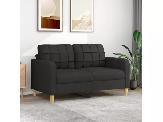 Kauf Unique 2-Sitzer-Sofa Schwarz 140 cm Stoff