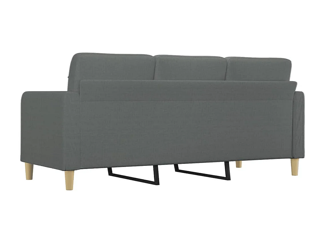 3-Sitzer-Sofa Dunkelgrau 180 cm Stoff