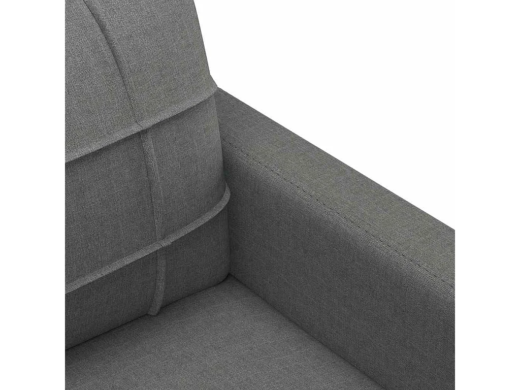 3-Sitzer-Sofa Dunkelgrau 180 cm Stoff