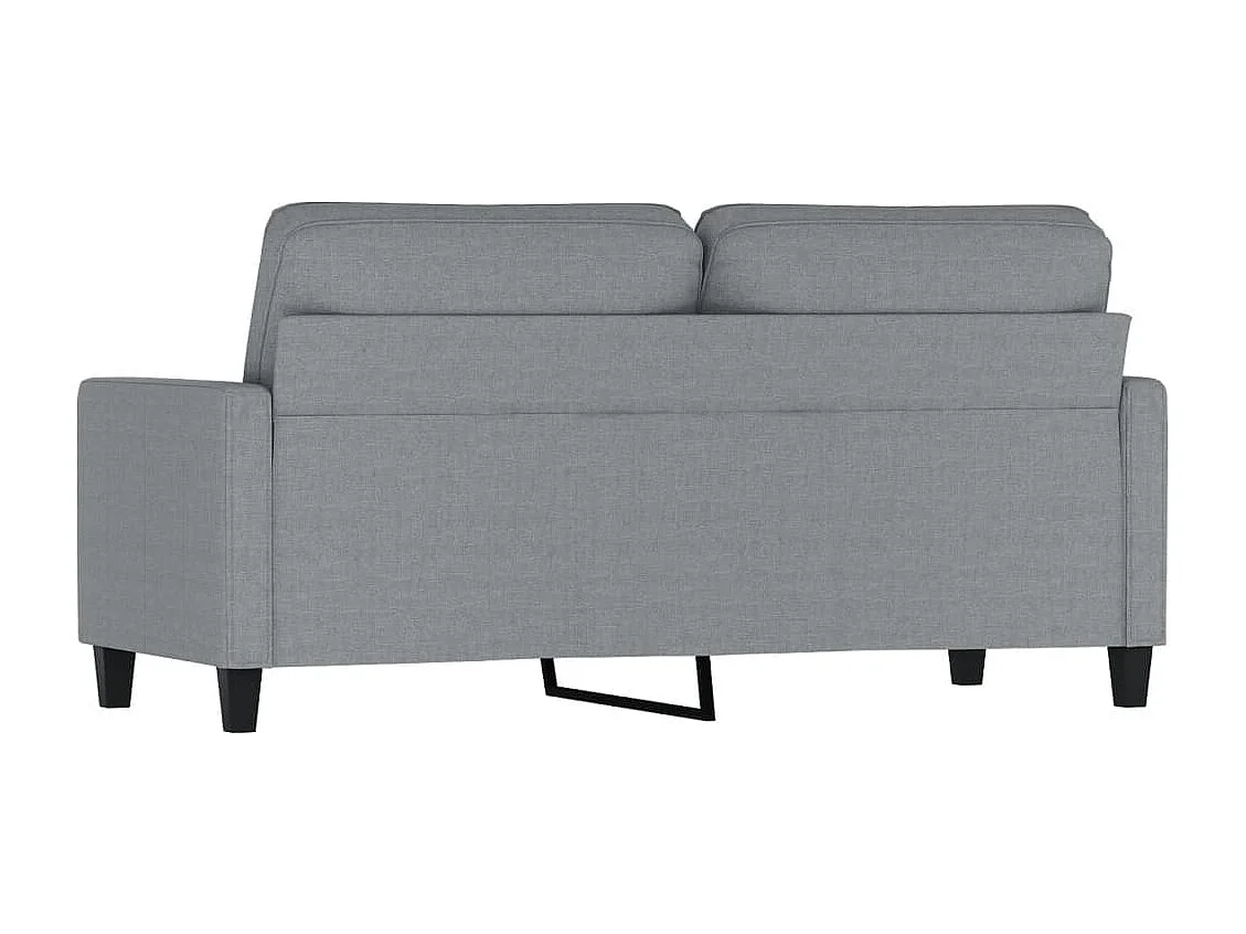 2-Sitzer-Sofa Hellgrau 140 cm Stoff