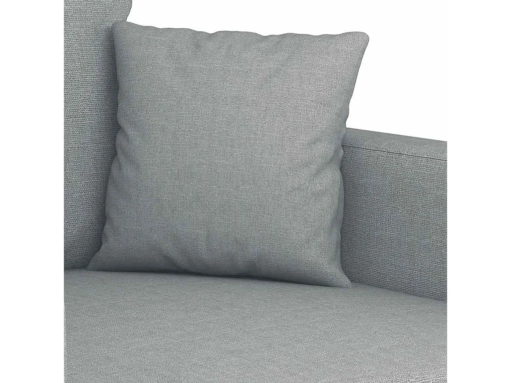 Canapé à 3 places Gris clair 180 cm Tissu