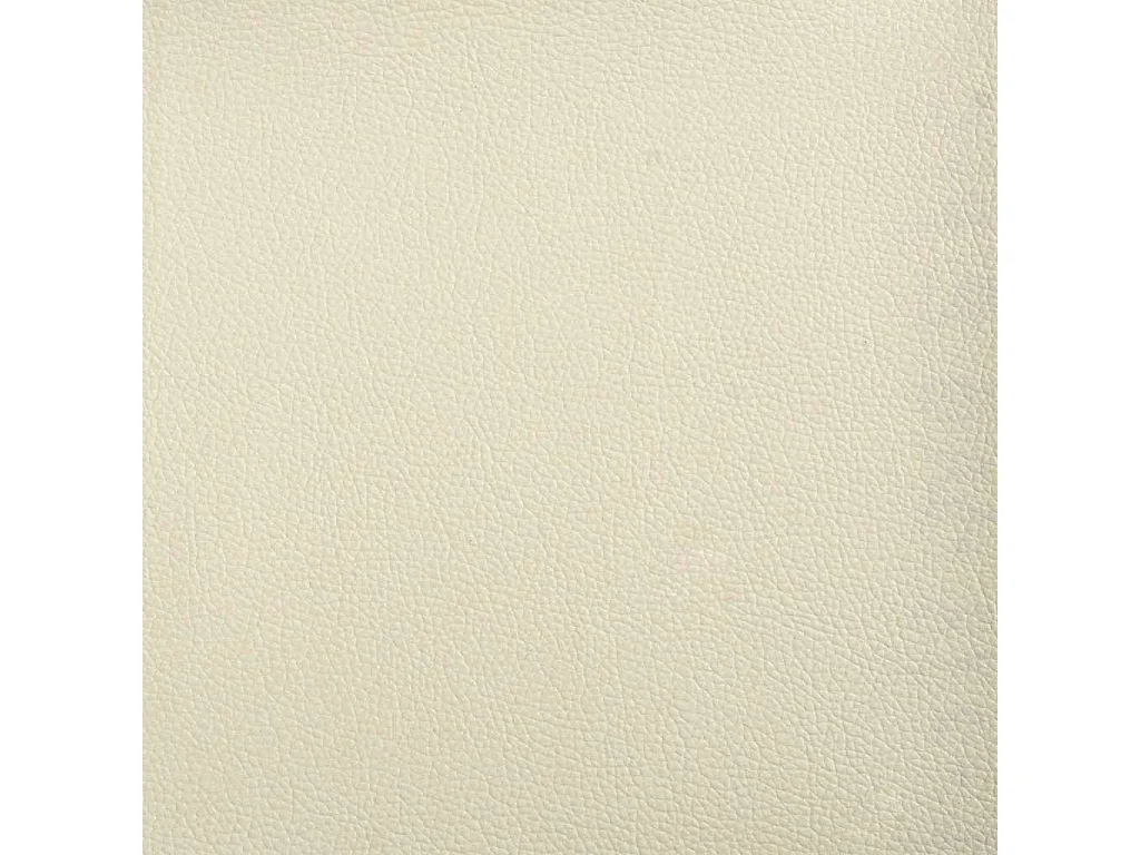 2-Sitzer-Sofa Creme 140 cm Kunstleder