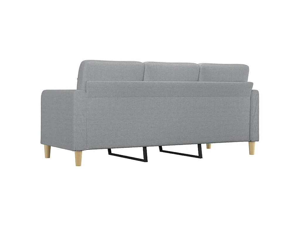 Canapé 3 places en tissu gris clair