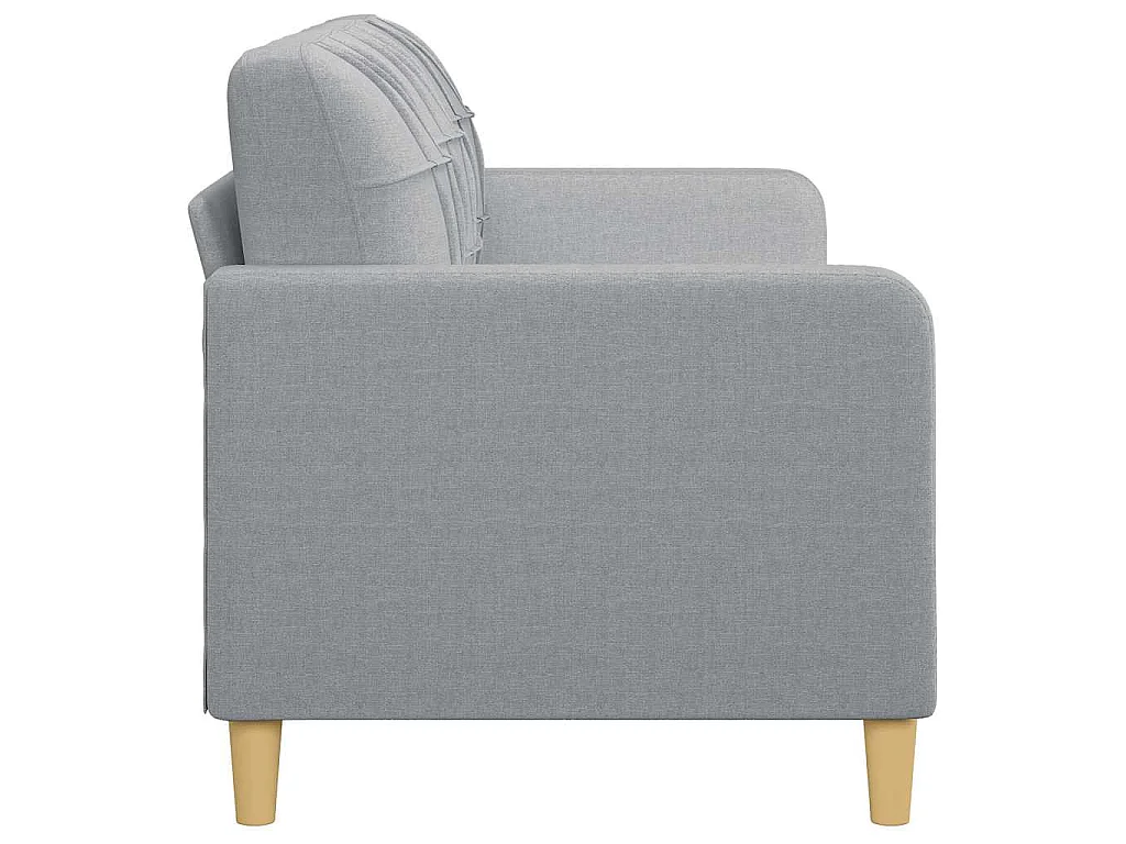 Canapé 3 places en tissu gris clair