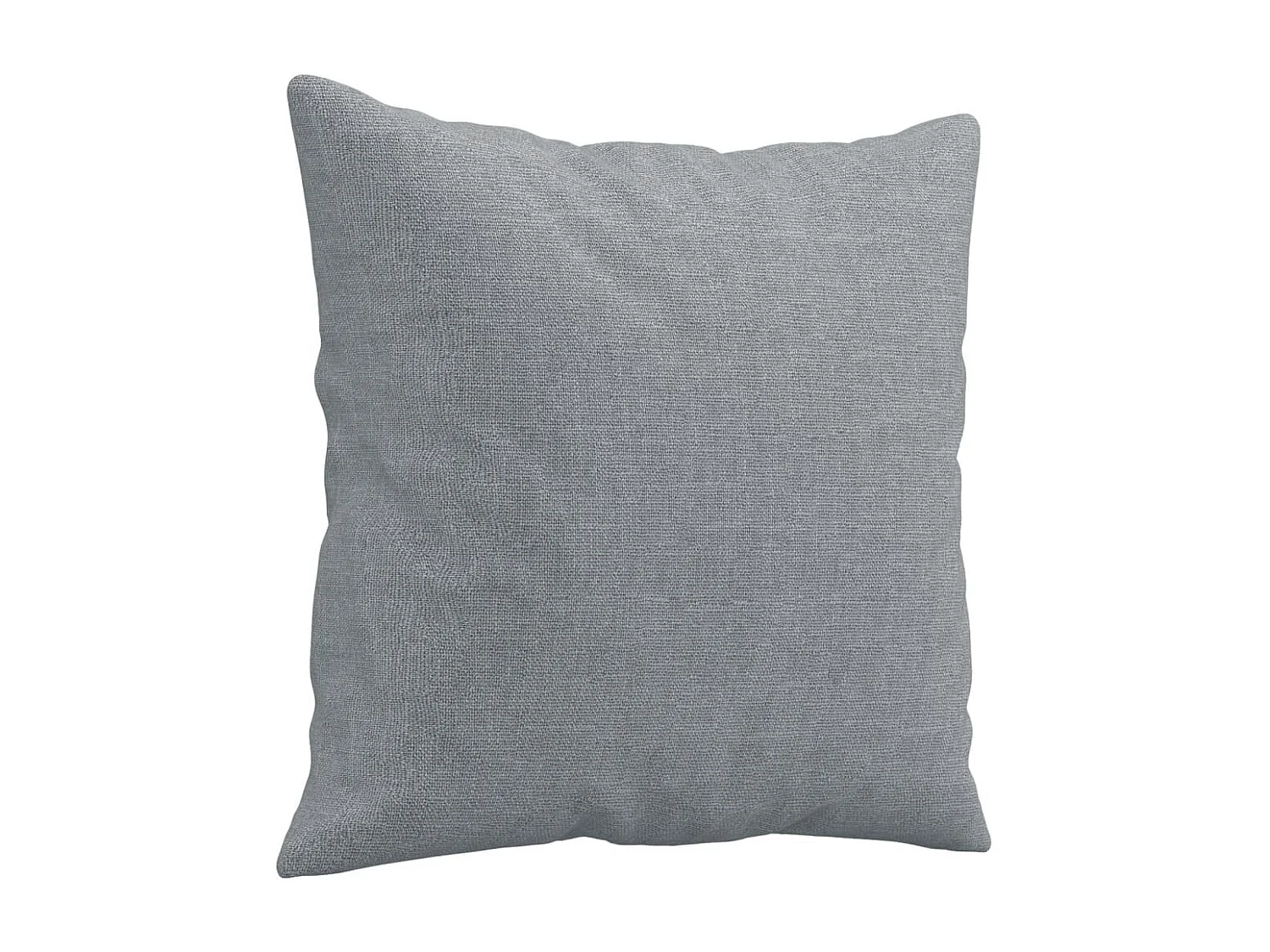 Sofá de 2 plazas con cojines tela gris claro 140 cm