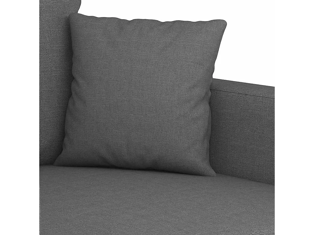 Canapé à 3 places Gris foncé 180 cm Tissu