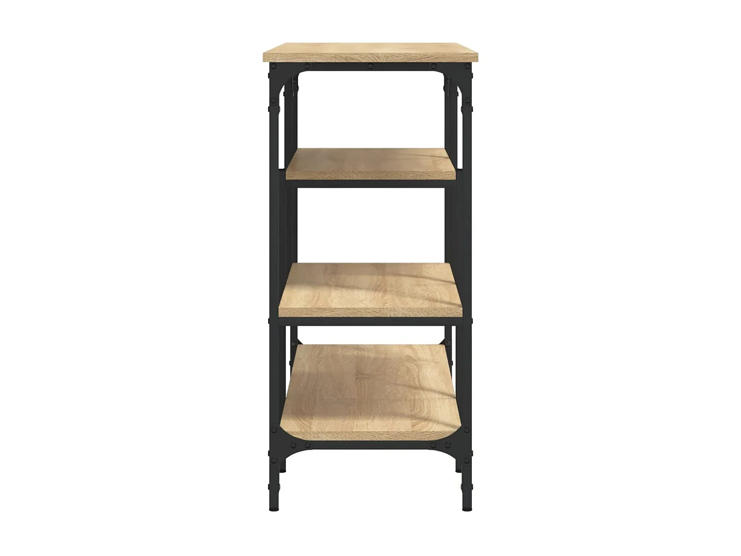 Wandtafel met schappen 100x35x75 cm sonoma eikenkleurig