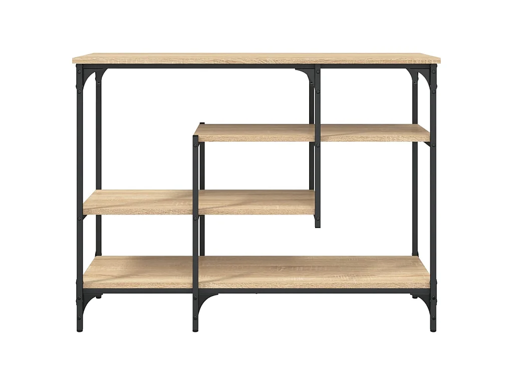Konsolentisch mit Ablagen Sonoma-Eiche 100x35x75 cm