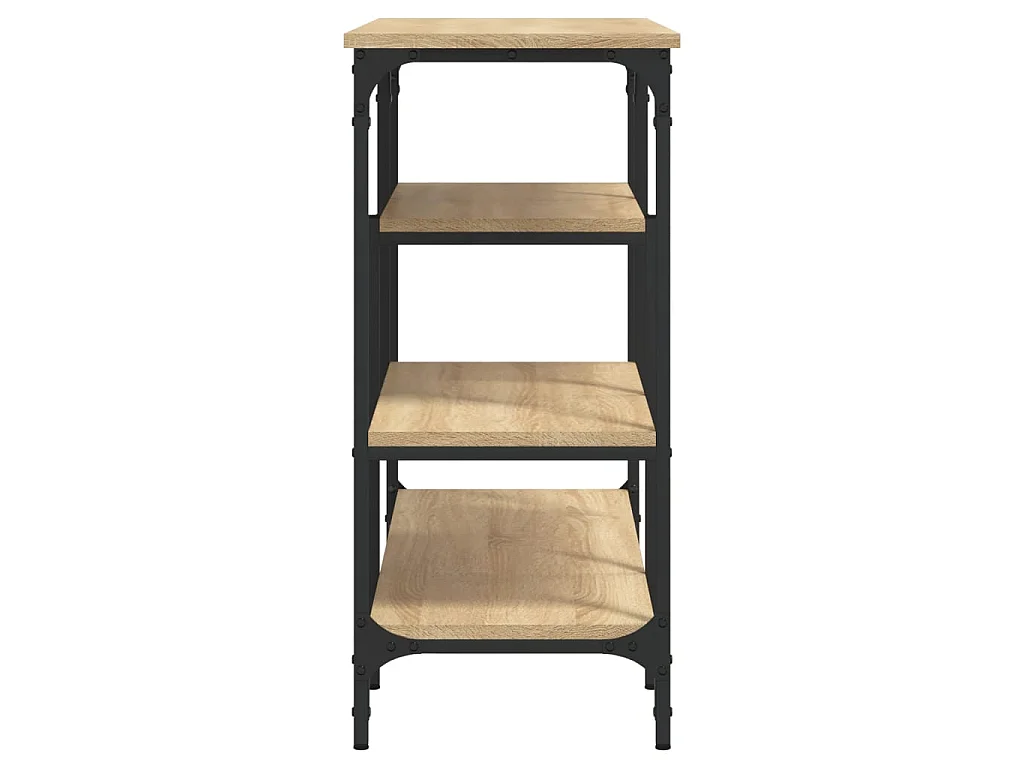 Konsolentisch mit Ablagen Sonoma-Eiche 100x35x75 cm