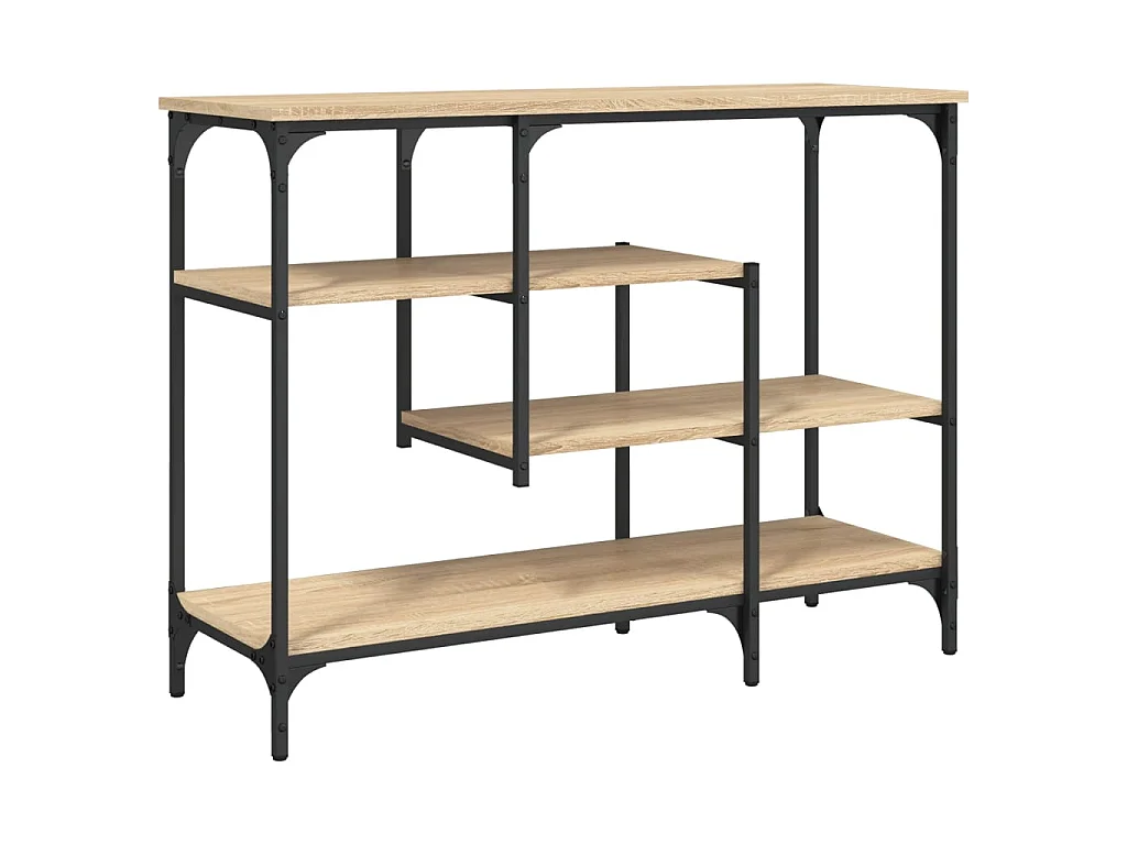 Konsolentisch mit Ablagen Sonoma-Eiche 100x35x75 cm