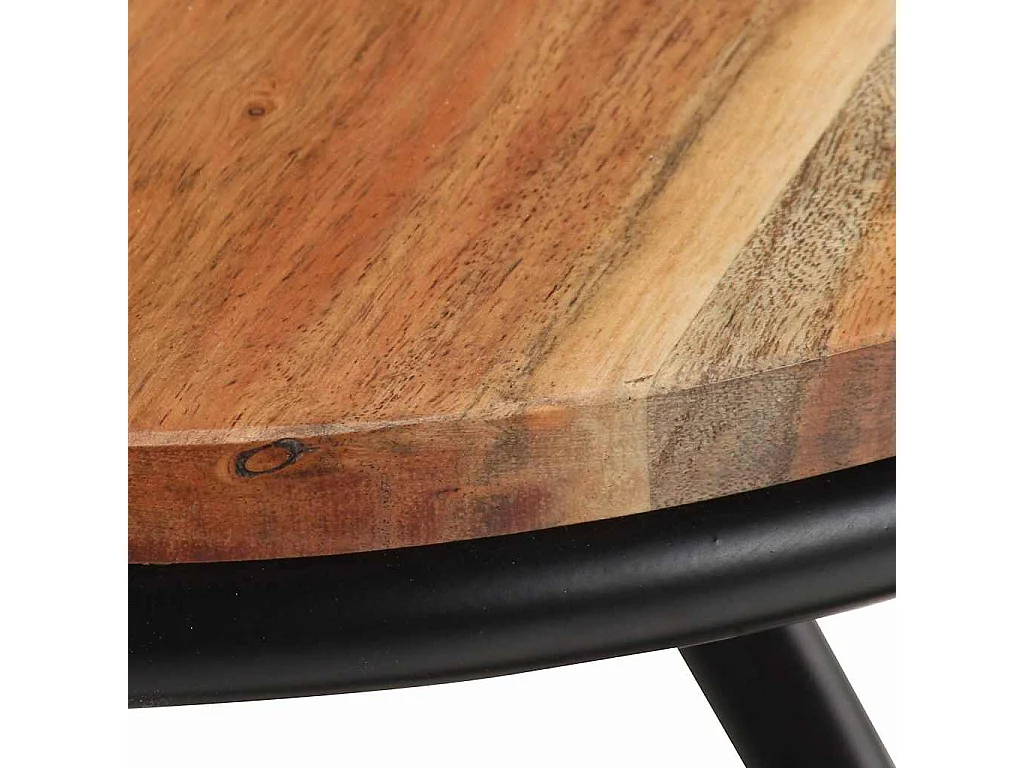 Tavolino da Salotto 40x40x52 cm in Legno Massello di Acacia