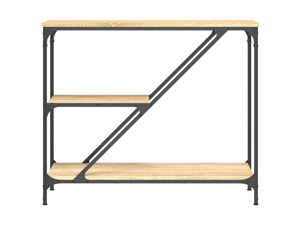 Tavolino Consolle Rovere Sonoma 88,5x30x75 cm Legno Multistrato