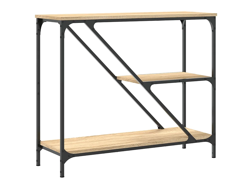 Tavolino Consolle Rovere Sonoma 88,5x30x75 cm Legno Multistrato