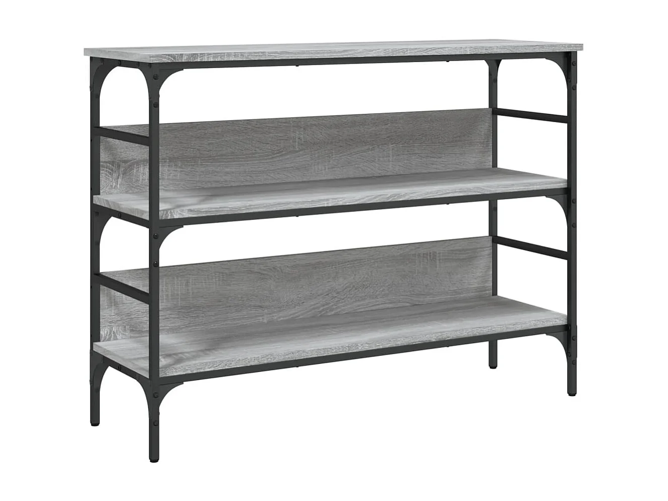 Wandtafel 100x32x75 cm bewerkt hout grijs sonoma eikenkleurig