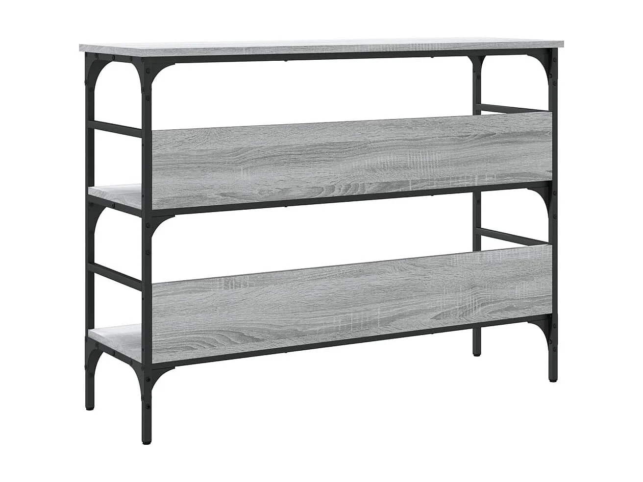 Wandtafel 100x32x75 cm bewerkt hout grijs sonoma eikenkleurig