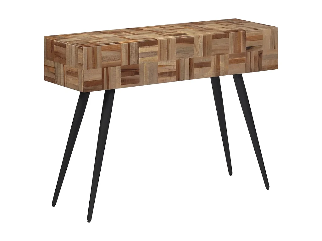 Konsolentisch 110x34x80 cm Recyceltes Massivholz Teak
