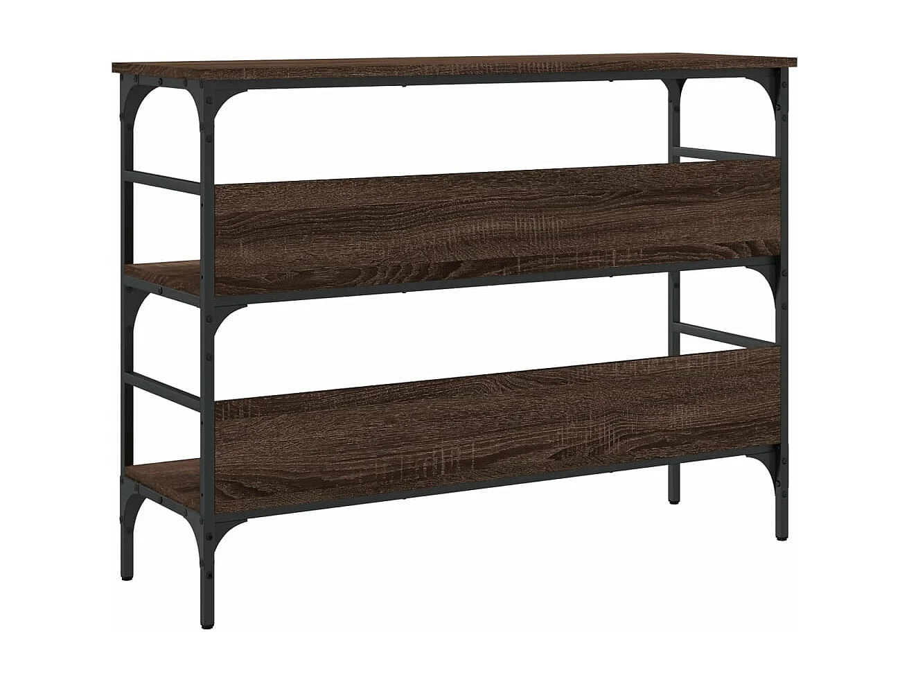 Konsolentisch Braun Eichen-Optik 100x32x75 cm Holzwerkstoff