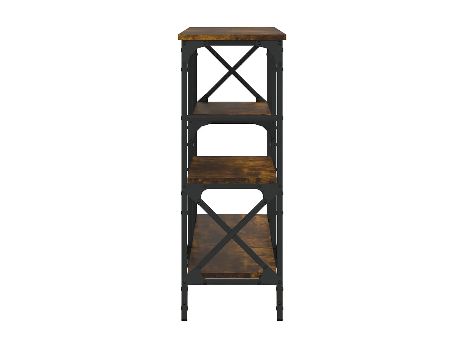 Tavolo Consolle Rovere Fumo 150x29x76,5 cm in Legno Multistrato