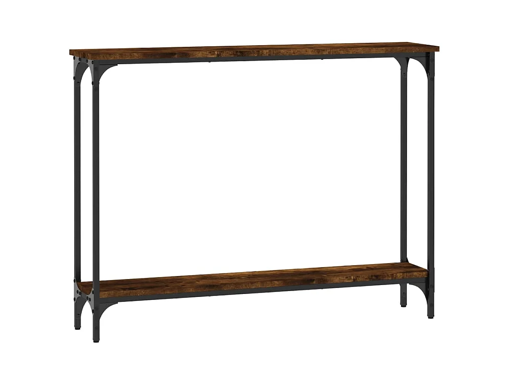 Mesa consola 100x22,5x75cm derivados de madeira carvalho fumado