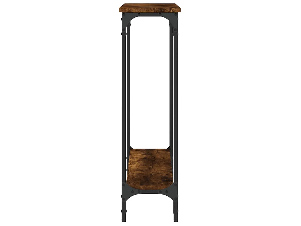 Mesa consola 100x22,5x75cm derivados de madeira carvalho fumado