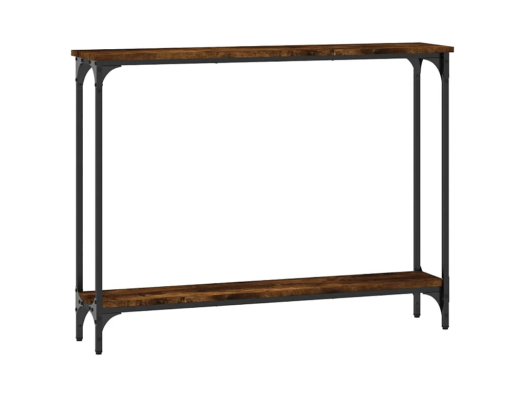Mesa consola 100x22,5x75cm derivados de madeira carvalho fumado