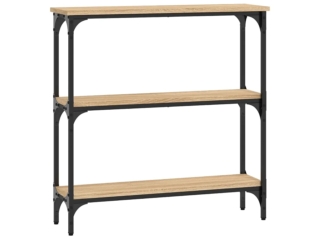 Table console Chêne Sonoma 75x22,5x75 cm Bois d'ingénierie