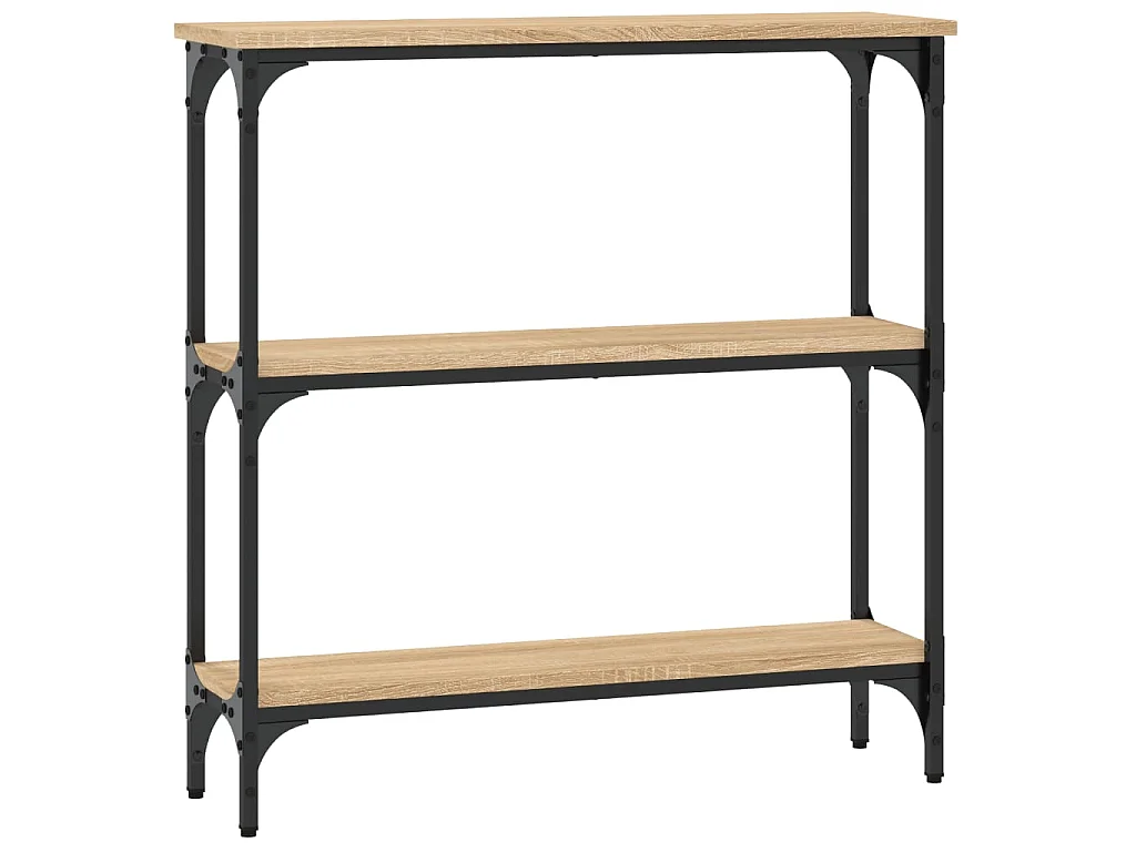 Table console Chêne Sonoma 75x22,5x75 cm Bois d'ingénierie